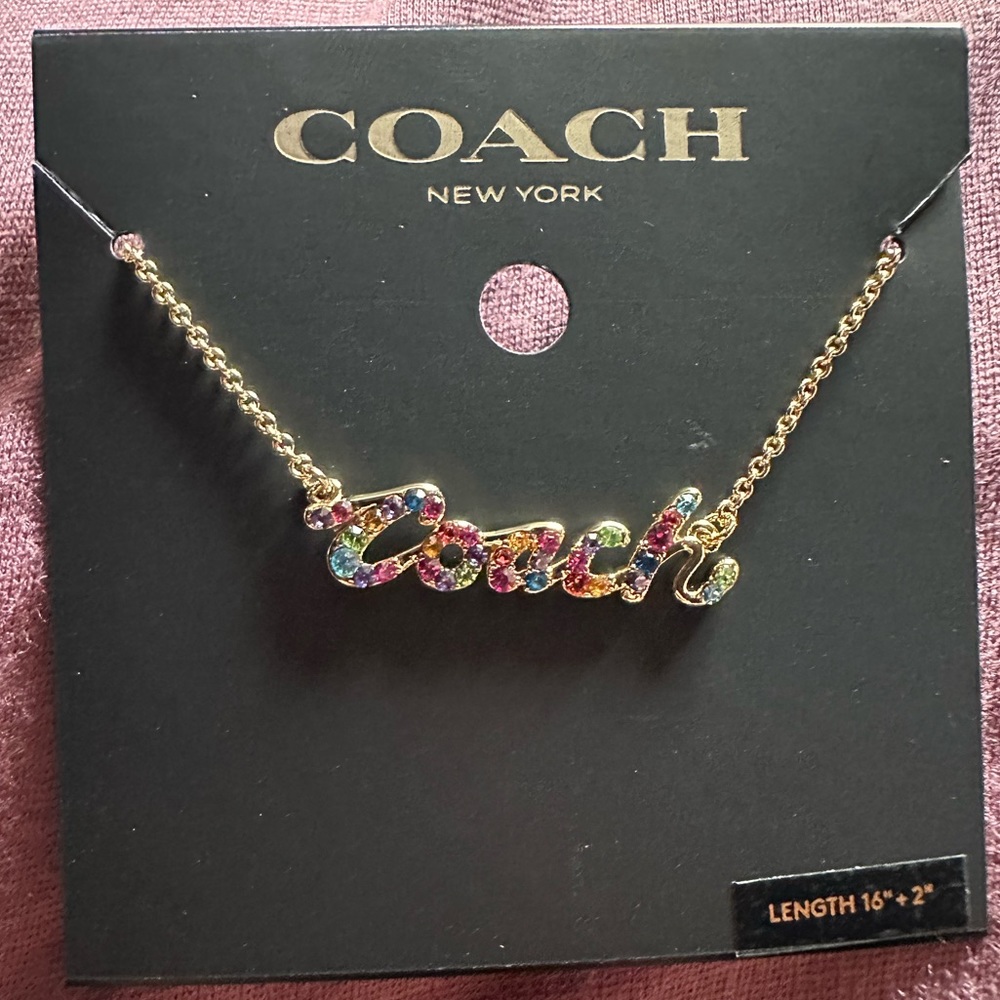 COACH Script Necklace - Picture 2 of 4